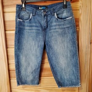 Imperial Star Girls Bermuda Denim Short Sz 16